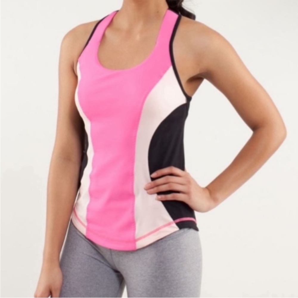 Lululemon Cardio Workout Kick Tank Parfait Pink